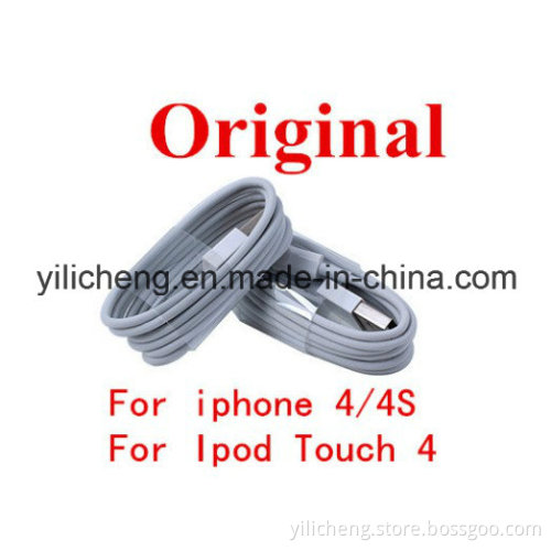 200% Genuine Real Original Brand Data Cable for iPhone4s 4 Apple 4s iPad 2 3 iTouch 3 iPod Nano USB Data Sync Charger
